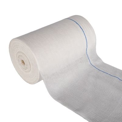 40s 13 Threads 4ply Absorbent Gauze Roll White Color
