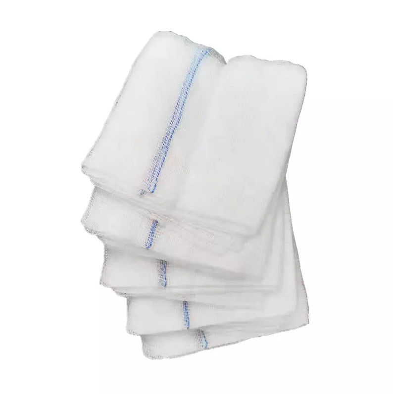 Sterile Disposable White Absorbent 4 X 4 Gauze Swabs for Medical Wound Care